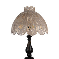 Clayre &amp; Eef   | Tafellamp Zwart Grijs &oslash; 41x75 cm E27/max 1x60W | 5LMC0055