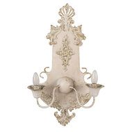 Clayre &amp; Eef   | Wandlamp Beige Groen 40x18x70 cm E14/max 2x25W | 5LMP380