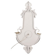 Clayre &amp; Eef   | Wandlamp Beige Groen 40x18x70 cm E14/max 2x25W | 5LMP380