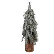 Clayre &amp; Eef   | Kunstkerstboom roen Wit &oslash; 15x44 cm | 66430