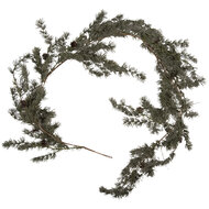 Clayre &amp; Eef   | Decoratie Guirlande met LED Groen 20x7x180 cm / 3xAA | 66431