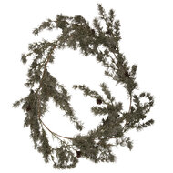 Clayre &amp; Eef   | Decoratie Guirlande met LED Groen 20x7x180 cm / 3xAA | 66431