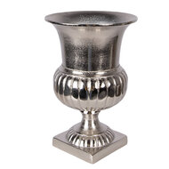 Clayre &amp; Eef   | Decoratie Vaas Zilverkleurig &oslash; 20x29 cm | 6AL0078