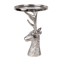 Clayre &amp; Eef   | Schaal op voet Zilverkleurig &oslash; 25x38 cm | 6AL0085