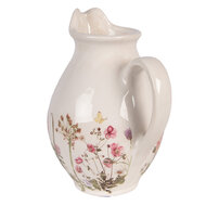 Clayre &amp; Eef   | Decoratieve Schenkkan Beige Roze 16x12x19 cm | 6CE2235S