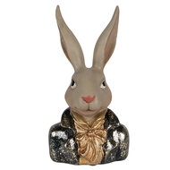 Clayre &amp; Eef   | Decoratie Konijn Beige Groen 13x10x23 cm | 6PR6030