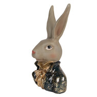 Clayre &amp; Eef   | Decoratie Konijn Beige Groen 13x10x23 cm | 6PR6030
