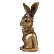 Clayre &amp; Eef   | Decoratie Konijn Goudkleurig Groen 27x17x49 cm | 6PR6057