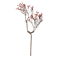 Clayre &amp; Eef   | Decoratie Tak Bruin Oranje 30x4x85 cm | 5PL0204