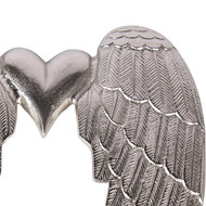 Clayre &amp; Eef   | Wanddecoratie Vleugels Zilverkleurig 38x3x46 cm | 6AL0074