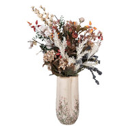 Clayre &amp; Eef   | Vaas Beige Groen &oslash; 16x36 cm | 6CE2416L