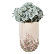 Clayre &amp; Eef   | Vaas Beige Groen &oslash; 16x24 cm | 6CE2416S