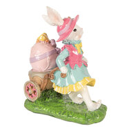 Clayre &amp; Eef   | Decoratie Konijn Wit Groen 19x11x23 cm | 6PR5949