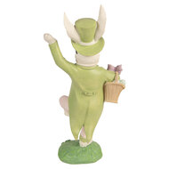 Clayre &amp; Eef   | Decoratie Konijn Wit Groen 19x15x36 cm | 6PR5954