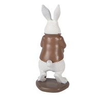 Clayre &amp; Eef   | Decoratie Konijn Wit Bruin 7x7x16 cm | 6PR5970