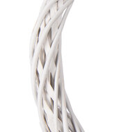 Clayre &amp; Eef   | Decoratie Krans Wit &oslash; 40x4 cm | 6RO0603LW