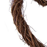 Clayre &amp; Eef   | Decoratie Krans Hart Bruin 50x50x5 cm | 6RO0606L