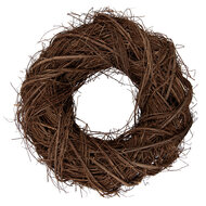 Clayre &amp; Eef   | Decoratie Krans Bruin &oslash; 40x11 cm | 6RO0601M