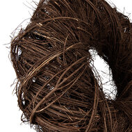 Clayre &amp; Eef   | Decoratie Krans Bruin &oslash; 50x13 cm | 6RO0601XL