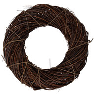 Clayre &amp; Eef   | Decoratie Krans Bruin &oslash; 50x12 cm | 6RO0605L