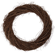 Clayre &amp; Eef   | Decoratie Krans Bruin &oslash; 55x6 cm | 6RO0607XL