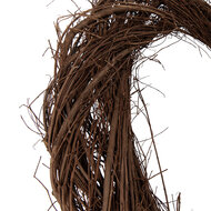 Clayre &amp; Eef   | Decoratie Krans Bruin &oslash; 55x6 cm | 6RO0607XL