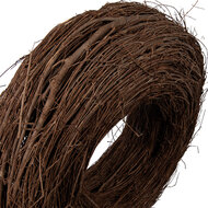 Clayre &amp; Eef   | Decoratie Krans Bruin &oslash; 50x14 cm | 6RO0608L