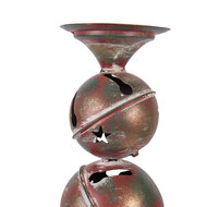 Clayre &amp; Eef   | Kandelaar Koperkleurig Rood &oslash; 16x44 cm | 6Y5988