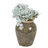 Clayre &amp; Eef   | Vaas Groen Bruin &oslash; 13x15 cm | 6CE2411S