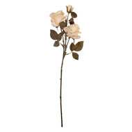 Clayre &amp; Eef   | Decoratie tak met bloemen Wit Groen 12x12x70 cm | 5PL0241W