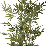 Clayre &amp; Eef   | Kunstplant Bamboe Groen Zwart 35x35x160 cm | 5PL0232