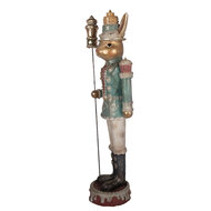 Clayre &amp; Eef   | Decoratie Konijn Bruin Groen 29x25x100 cm | 5PR0195