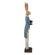 Clayre &amp; Eef   | Decoratie Konijn Goudkleurig Blauw 7x6x32 cm | 6PR6003