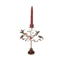 Clayre &amp; Eef   | Kandelaar Konijn Goudkleurig Rood 27x17x38 cm | 6PR6037