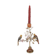 Clayre &amp; Eef   | Kandelaar Konijn Goudkleurig Oranje 26x16x36 cm | 6PR6038