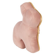Clayre &amp; Eef   | Deurstopper/Kussen Roze Goudkleurig 29x10x27 cm | TW0629