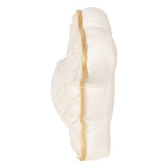 Clayre &amp; Eef   | Deurstopper/Kussen Konijn Wit Goudkleurig 29x10x27 cm | TW0630