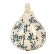 Clayre &amp; Eef   | Decoratie Kip Beige Groen 12x11x13 cm | 6CE2396