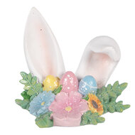 Clayre &amp; Eef   | Decoratie Konijnenoren Wit Meerkleurig 12x9x11 cm | 6PR6069