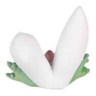 Clayre &amp; Eef   | Decoratie Konijnenoren Wit Meerkleurig 12x9x11 cm | 6PR6069