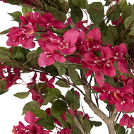 Clayre &amp; Eef   | Decoratie Bougainvillea boom Roze Groen 55x55x130 cm | 5PL0225