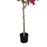 Clayre &amp; Eef   | Decoratie Bougainvillea boom Roze Groen 55x55x130 cm | 5PL0225
