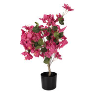 Clayre &amp; Eef   | Decoratie Bougainvillea boom Roze Groen 30x30x90 cm | 5PL0228