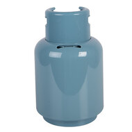 Clayre &amp; Eef   | Spaarpot Blauw Wit &oslash; 10x15 cm | 66507