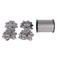 Clayre &amp; Eef   | Lint en strikken Zilverkleurig 5x5x15 cm | 66574ZI