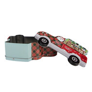 Clayre &amp; Eef   | Blikken Bewaardoos Rood Blauw 19x11x7 cm | 6BL0197