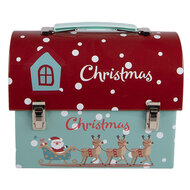 Clayre &amp; Eef   | Opbergdoos Groen Rood 17x8x14 cm | 6BL0200