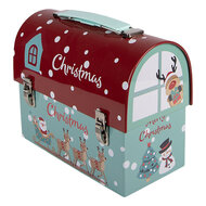 Clayre &amp; Eef   | Opbergdoos Groen Rood 17x8x14 cm | 6BL0200