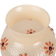 Clayre &amp; Eef   | Vazen Glas Oranje &oslash; 13x16 cm | 6GL5507