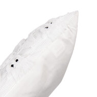 Clayre &amp; Eef   | Kussen gevuld Wit Zwart 45x45x4 cm | KG023.131